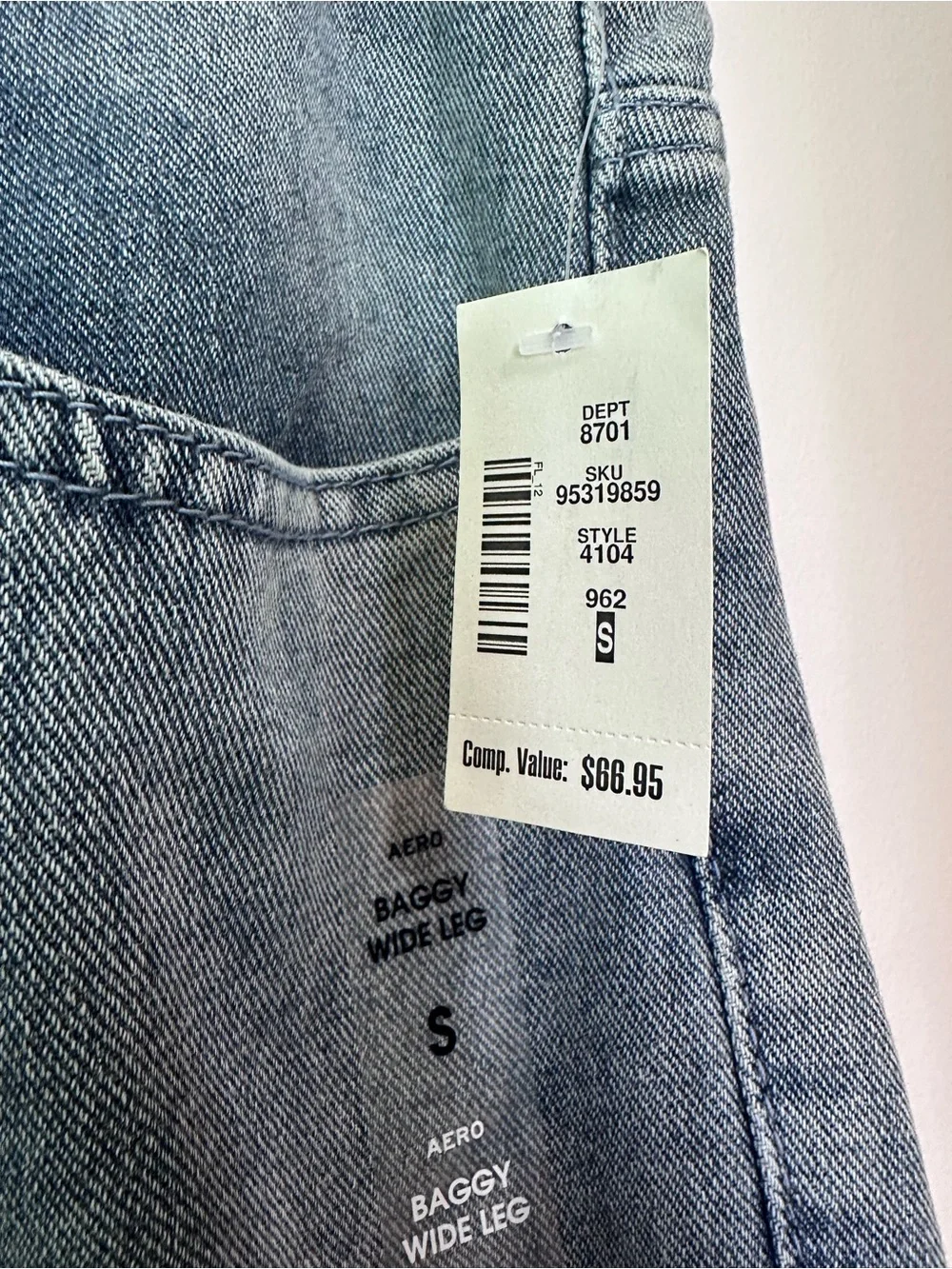 NWT Aeropostale Baggy Wide Leg Bows Jean Small - Picture 4 of 7